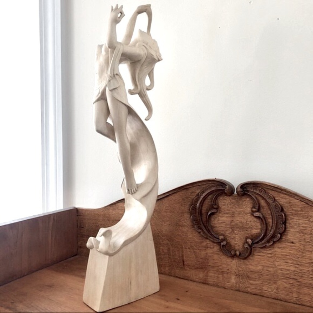 Hand Carved Wooden Statue from Bali - Picture 3 of 12